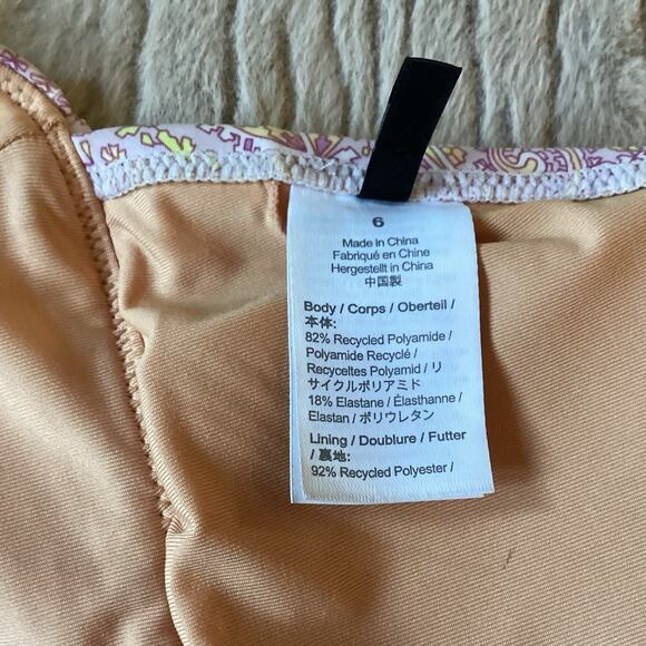 J.Crew Swimwear Matching Set - 6 - Swimsuit + Paddle Shorts, Purple Pink Paisley - Picture 16 of 16